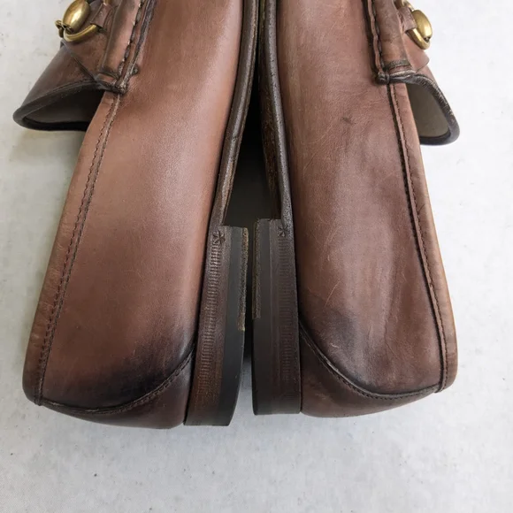 Gucci Horsebit Loafers Brown Men 8.5 Leather